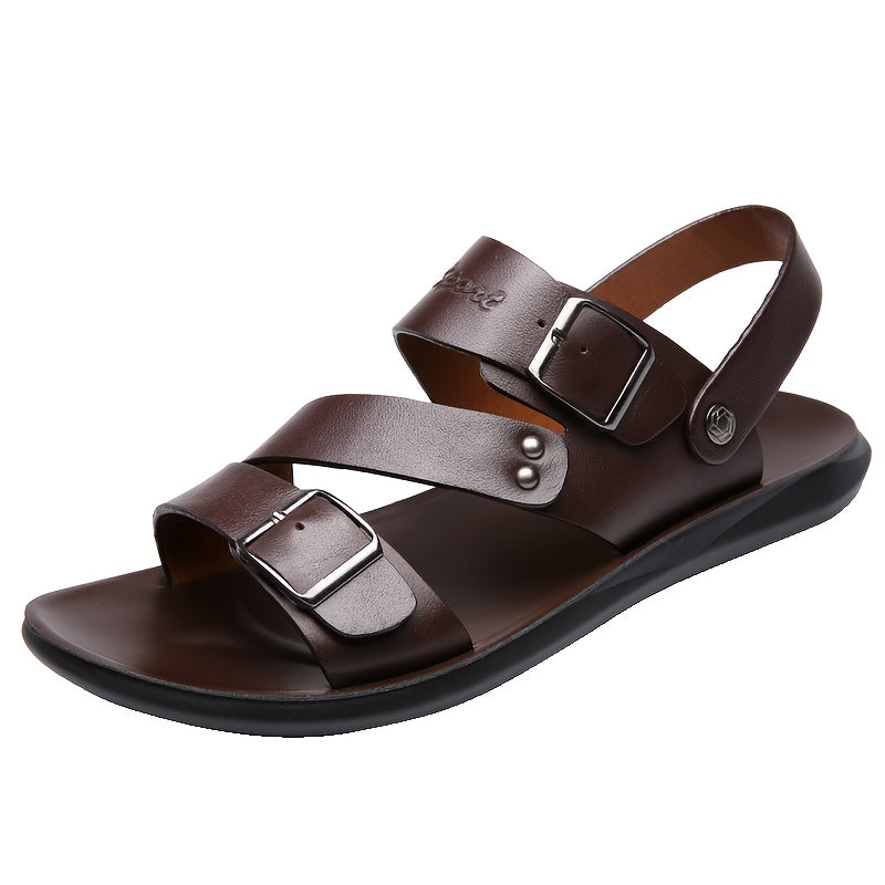 Men's Summer Sandals Suitable For Outdoor Wear And Driving Anti Slip Wear Resistant Casual Trendy Beach Shoes