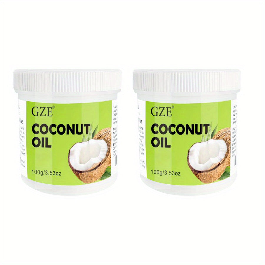 2 Pack GZE Coconut Oil Cold Pressed Virgin Cocos Nucifera