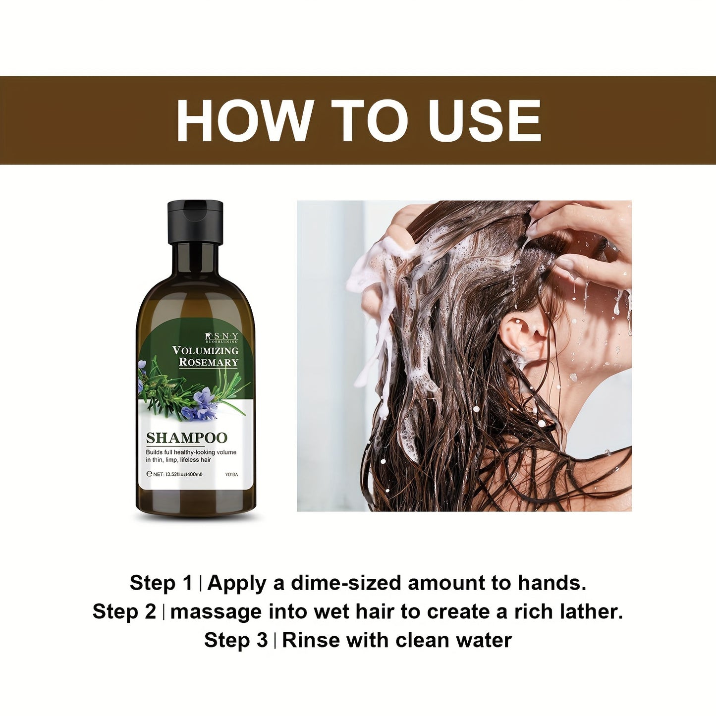 13.53oz Rosemary Volumizing Women's Shampoo Moisturizing