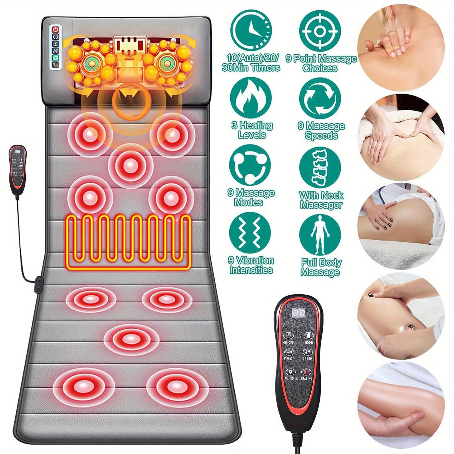 Multifunction Heating Electric Massage Mat