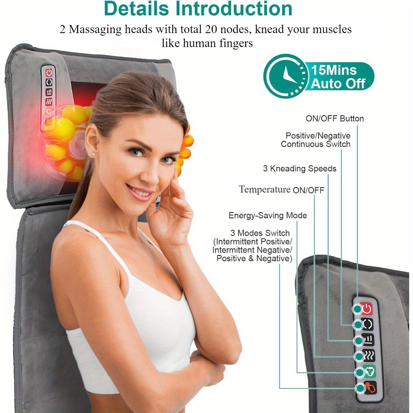 Multifunction Heating Electric Massage Mat