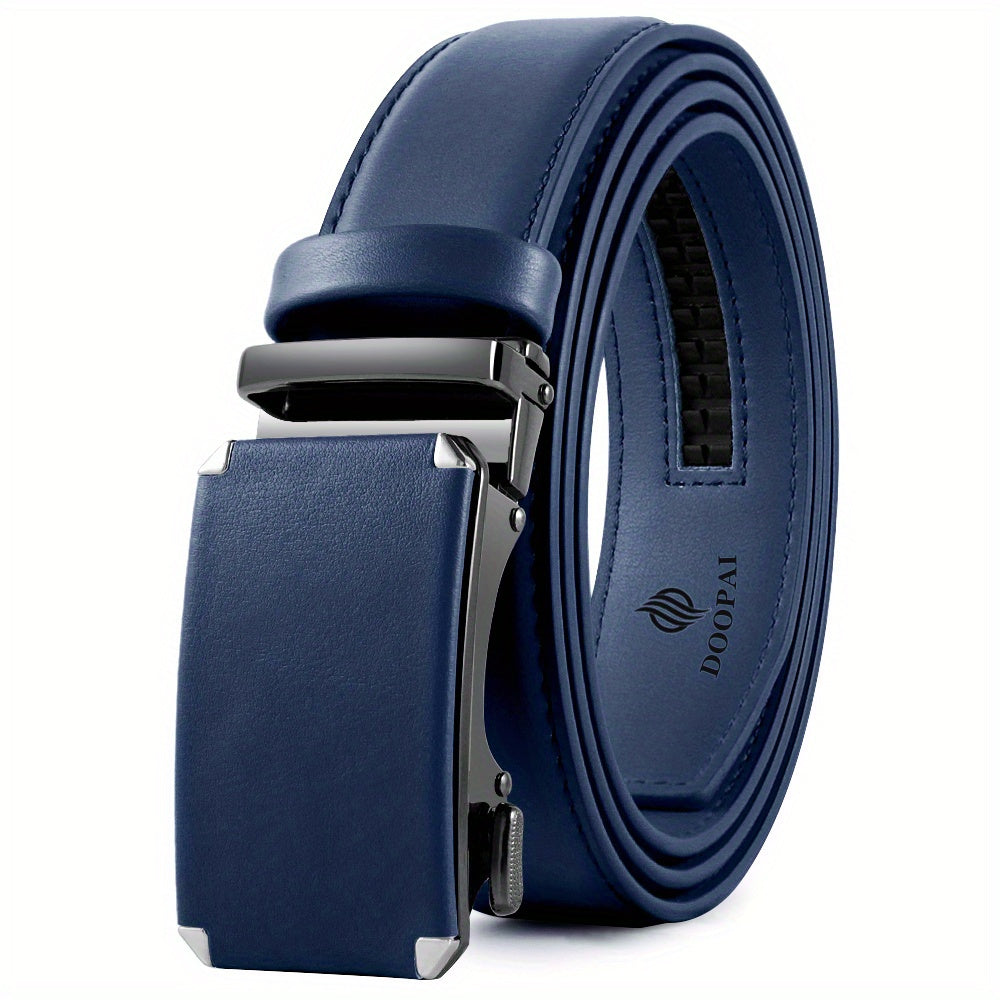 2pcs DOOPAI Men's Genuine Leather Belt with Automatic Buckle