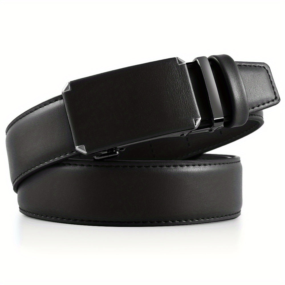 2pcs DOOPAI Men's Genuine Leather Belt with Automatic Buckle