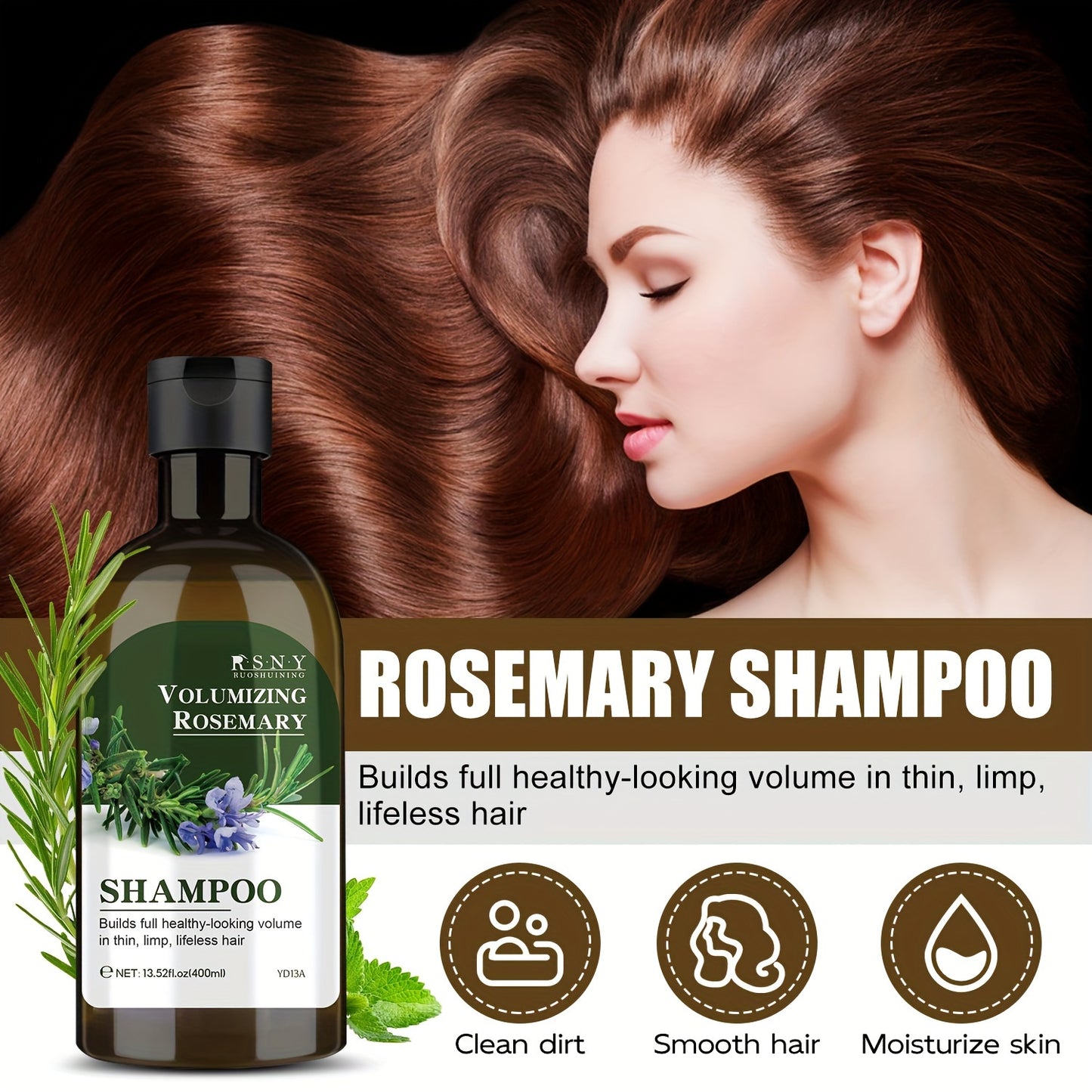 13.53oz Rosemary Volumizing Women's Shampoo Moisturizing