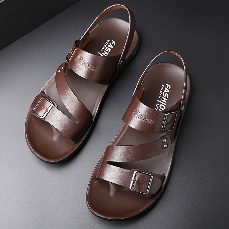 Men's Summer Sandals Suitable For Outdoor Wear And Driving Anti Slip Wear Resistant Casual Trendy Beach Shoes