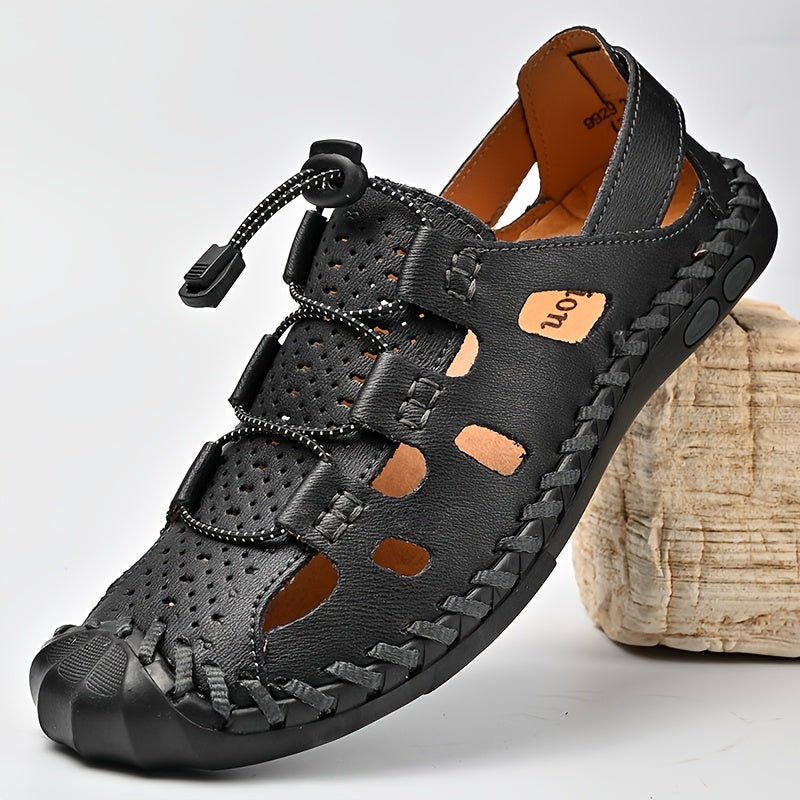 Men's Adjustable Slip-On Closed Toe Sandals
