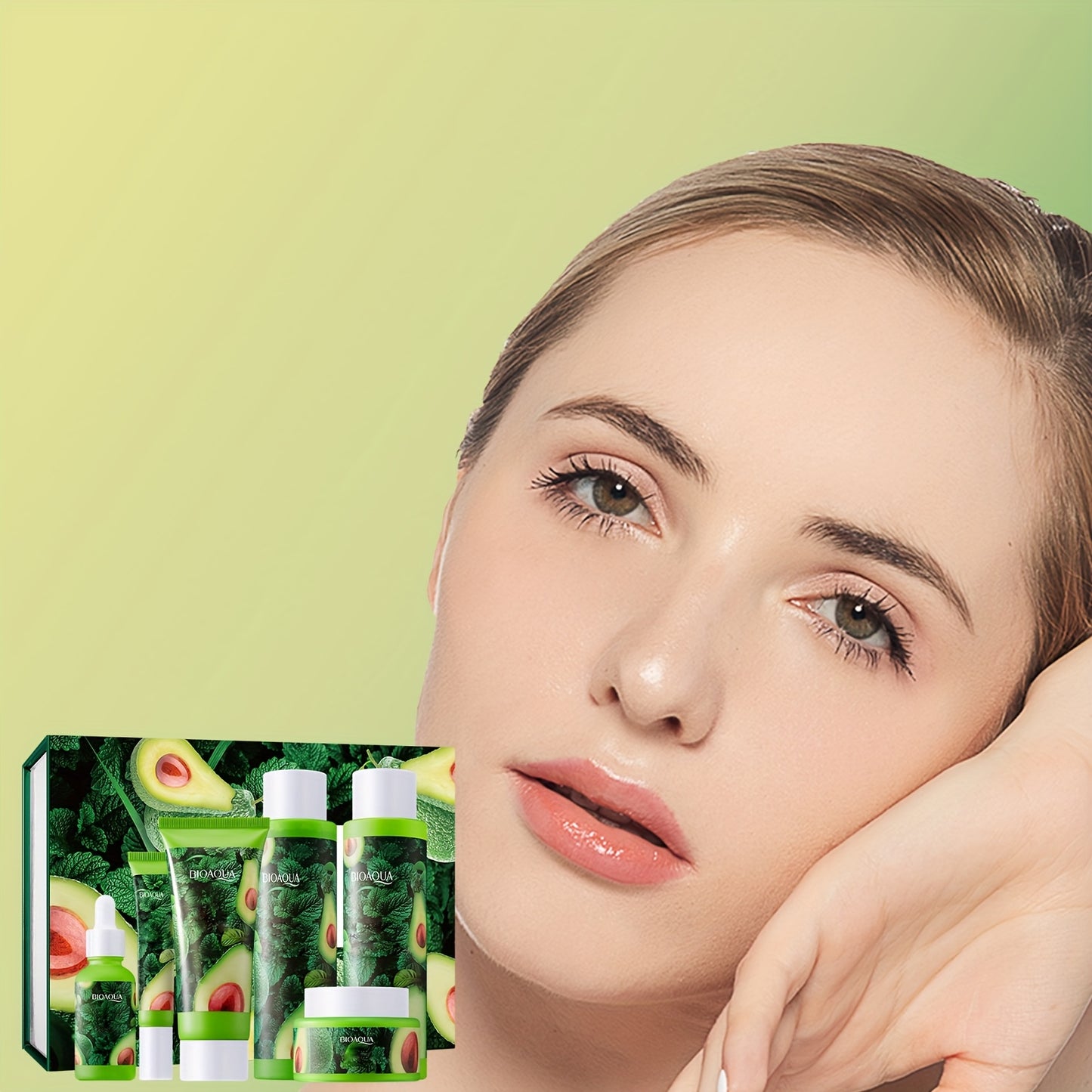 Avocado Skincare Set with Facial Cleanser and Lotion