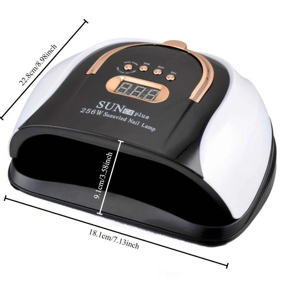 High Power Nail Curing Light 256W with Auto-Sensing Features