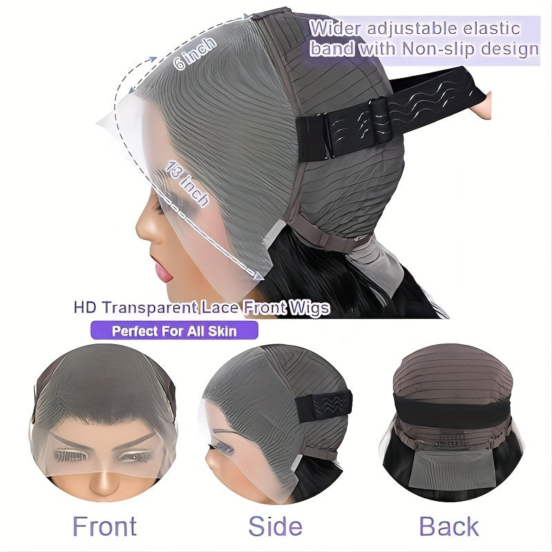 Curly Bob Wig Human Hair Glueless 13x6 Transparent Lace Frontal Wet and Wavy Short Jerry Curly Lace Front Bob Wigs for Black Women Pre Plucked Natural Hairline with Baby Hair 14 Inch