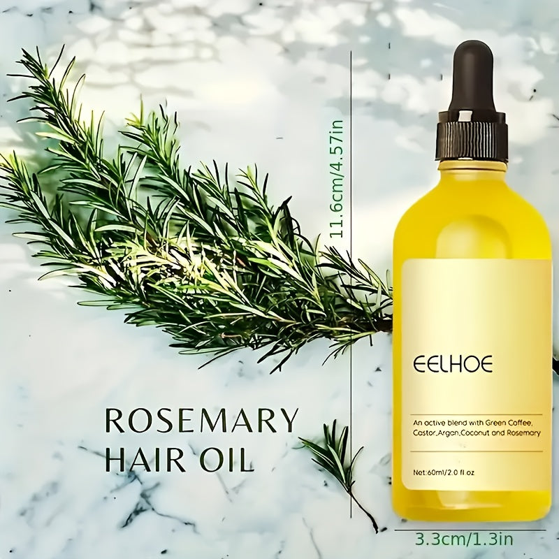 5pcs Rosemary Moisturizing Hair Oil For Smoother Hair
