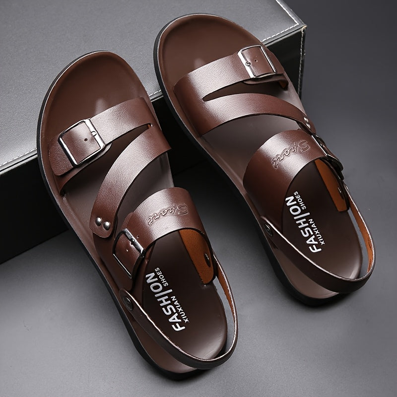 Men's Summer Sandals Suitable For Outdoor Wear And Driving Anti Slip Wear Resistant Casual Trendy Beach Shoes