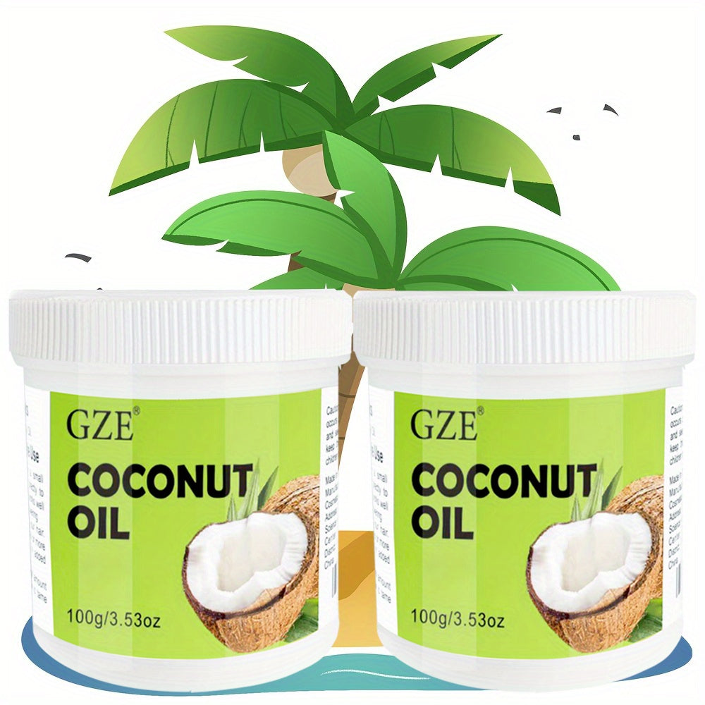 2 Pack GZE Coconut Oil Cold Pressed Virgin Cocos Nucifera