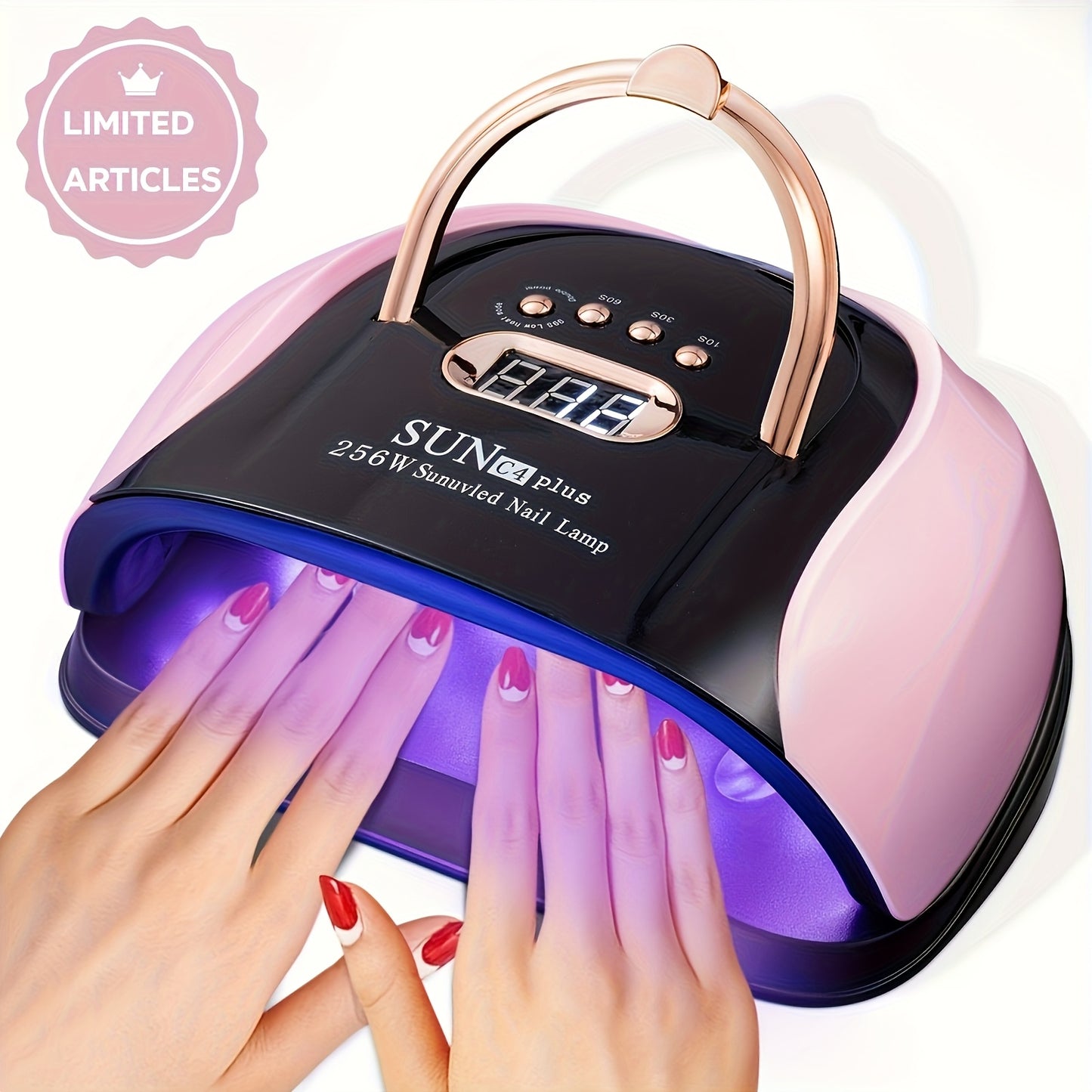 High Power Nail Curing Light 256W with Auto-Sensing Features
