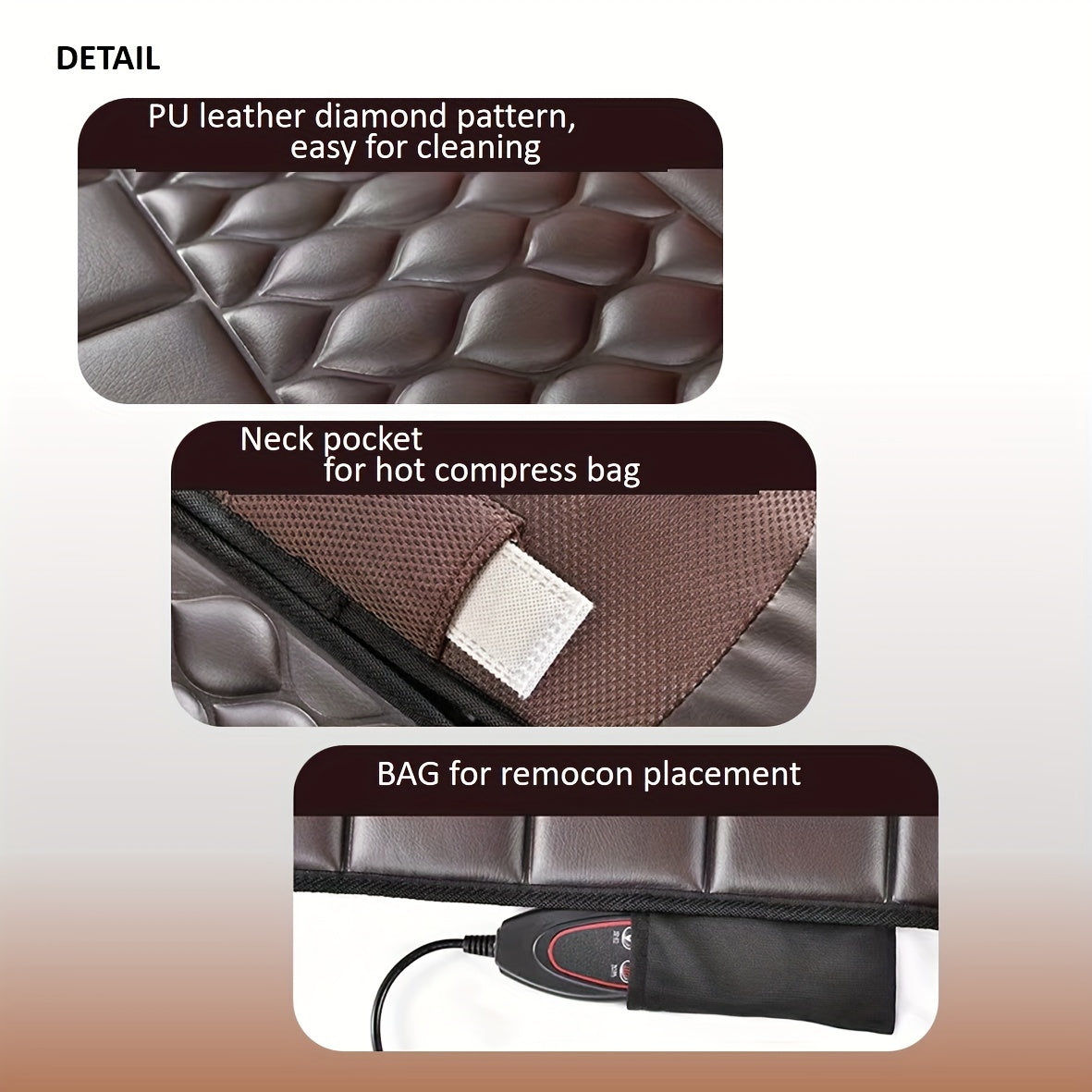 Full Body Massage Mattress with Neck Kneading and Heat Therapy