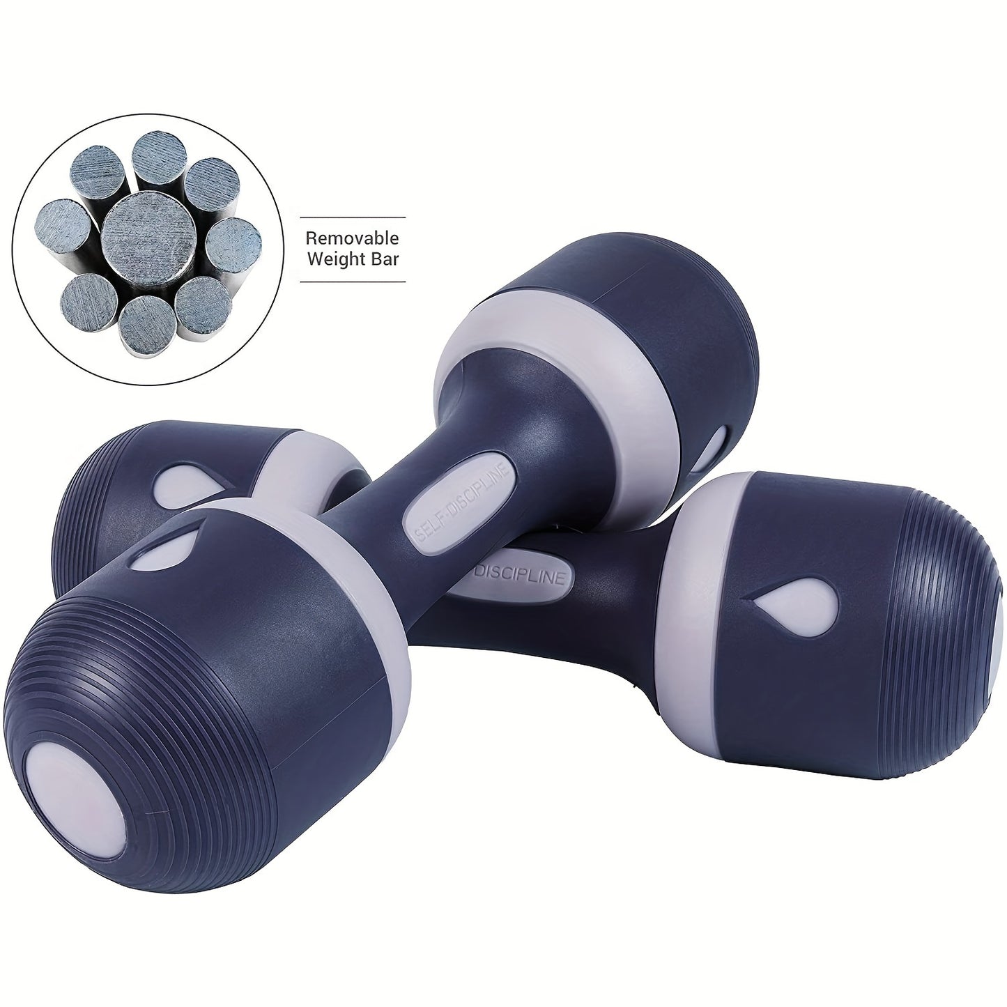 5-in-1 Adjustable Dumbbell Set with Non-Slip Grip Compact