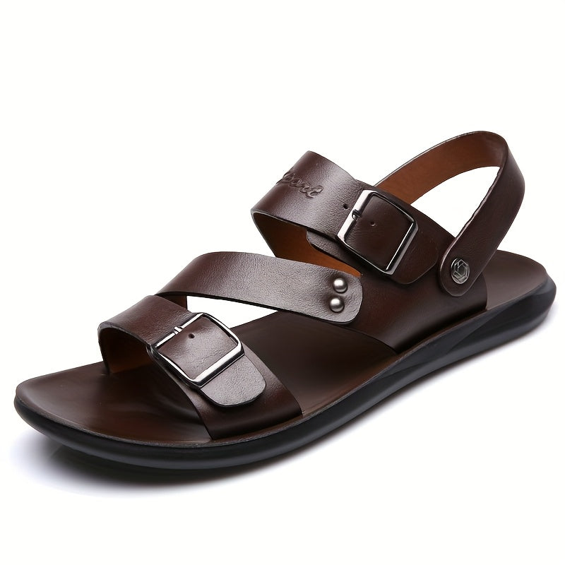 Men's Summer Sandals Suitable For Outdoor Wear And Driving Anti Slip Wear Resistant Casual Trendy Beach Shoes
