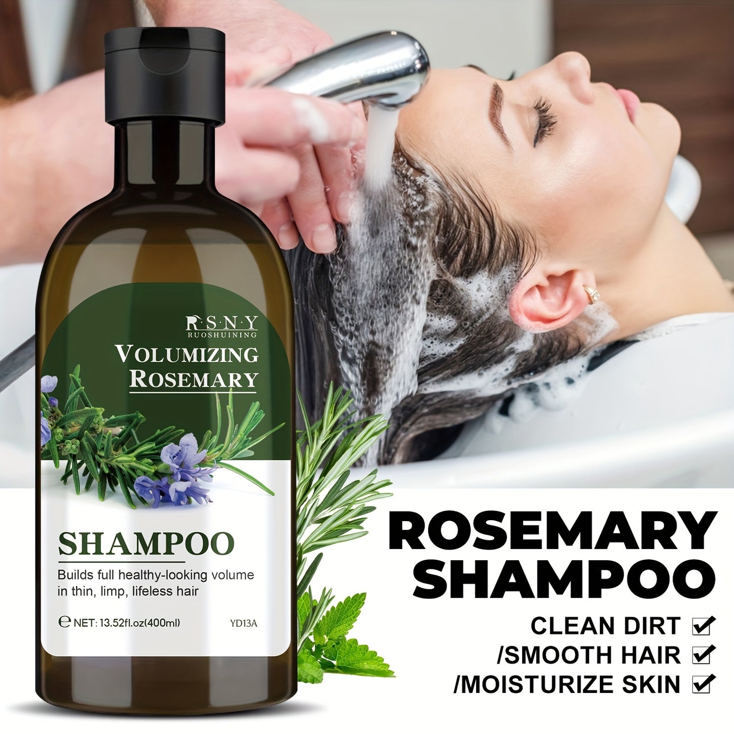 13.53oz Rosemary Volumizing Women's Shampoo Moisturizing