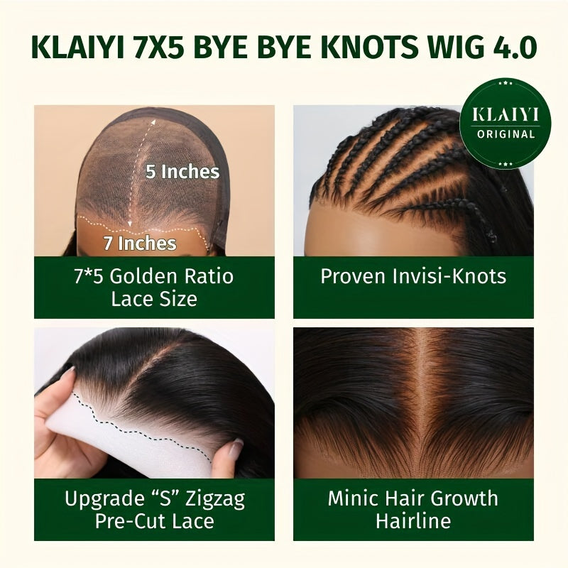 KLAIYI Ombre Brown Curly Bob Wig Glueless Human Hair Pre Plucked 7x5 Lace Front Easy Put On Dark Roots Side Part Balayage 12 Inch 150 Density Beginner Friendly Natural Look
