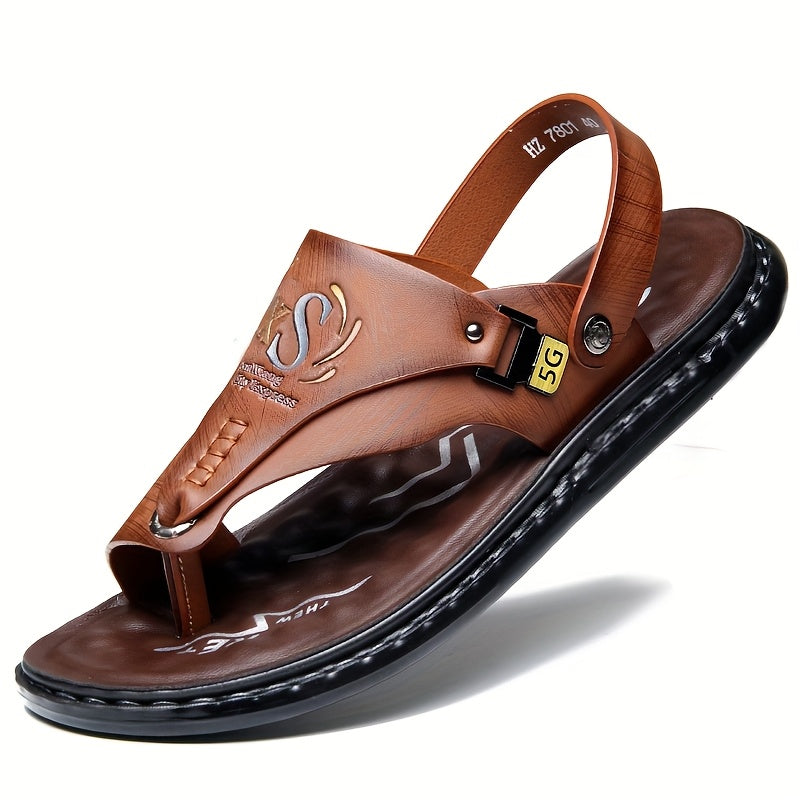 Mens Comfortable Hiking Sandals Sports Sandals Beach Walking Sandals with Arch Support