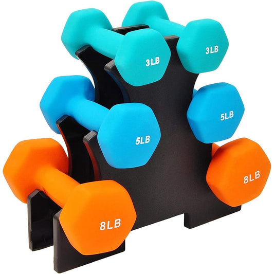BalanceFrom Dumbbell Set with Stand for Home Gym