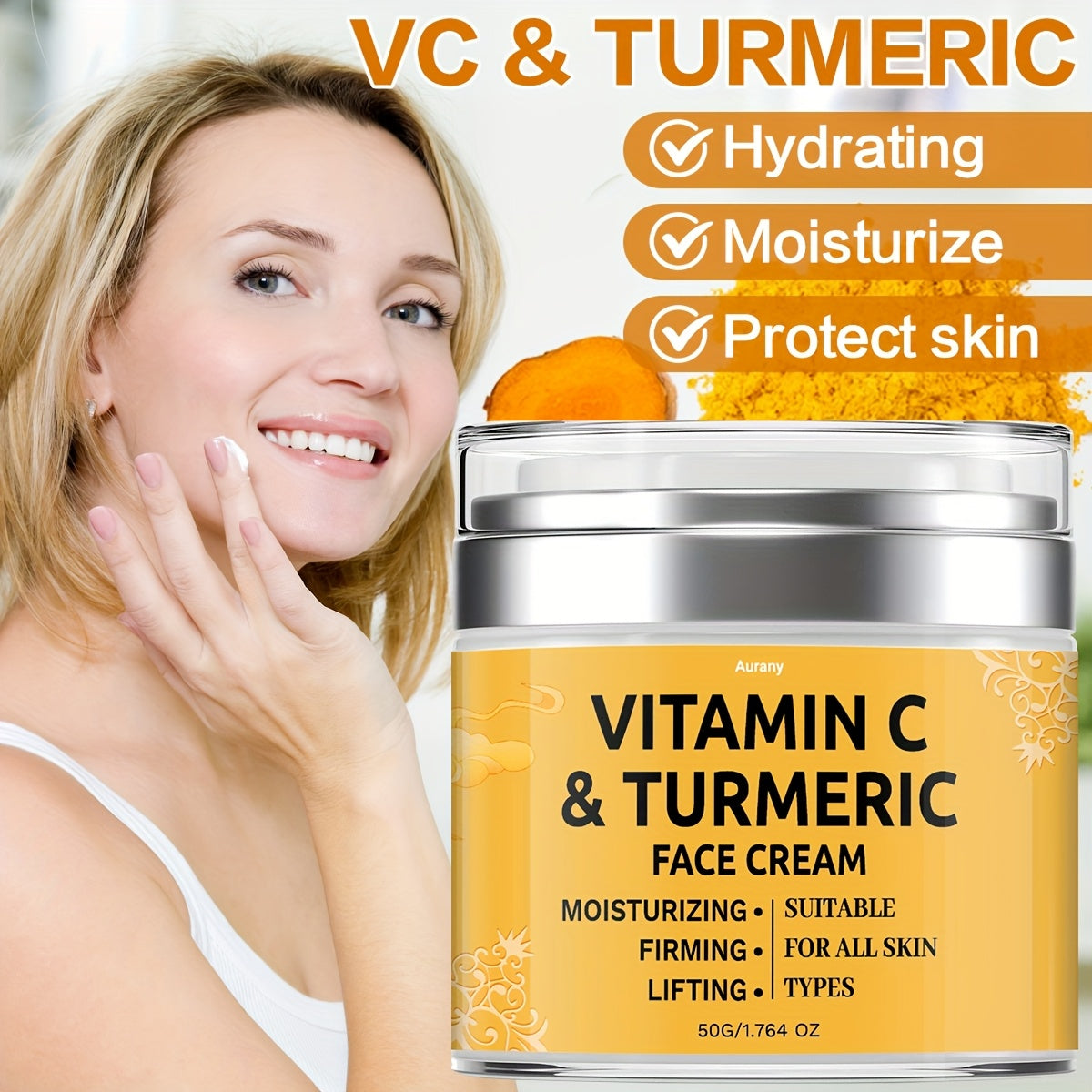 2pcs Turmeric Face Cream Gifts For Women Firming Lotion