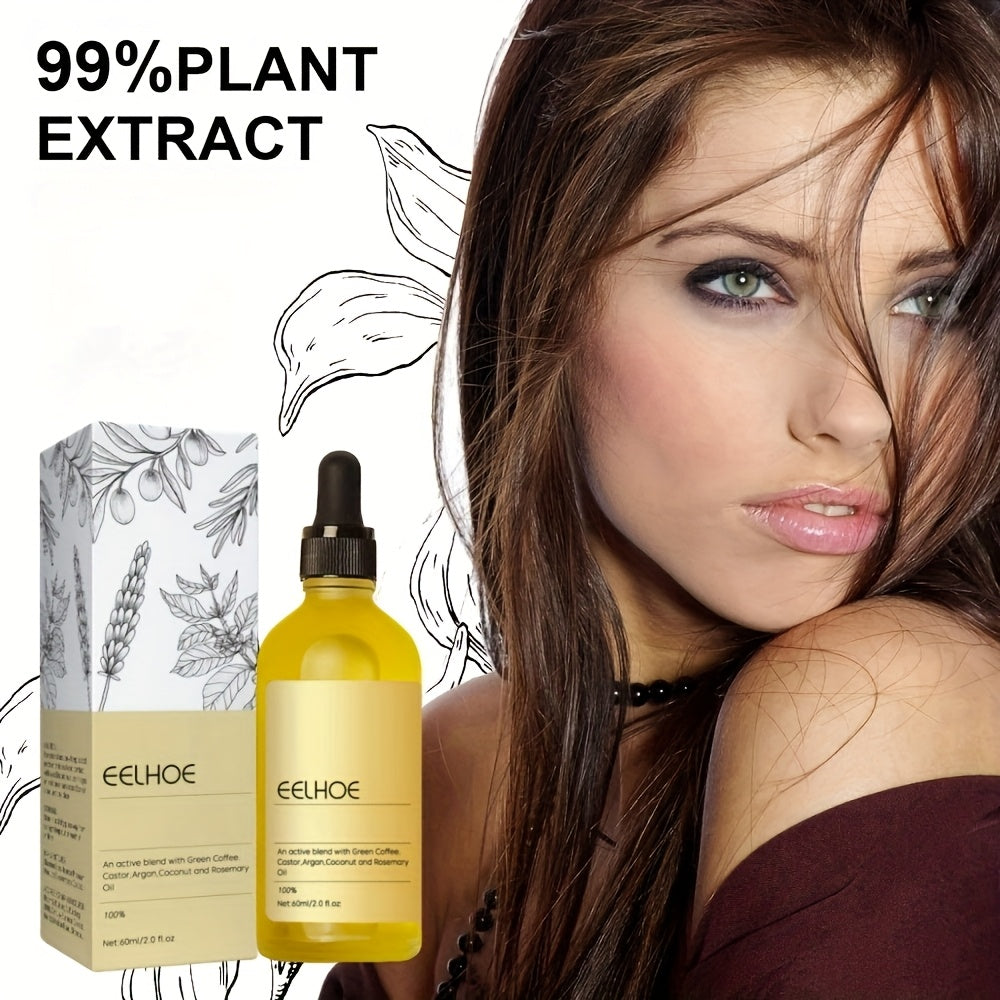 6pcs 2.03oz Natural Hair Oil Veganic Hair Oil for Dry Hair