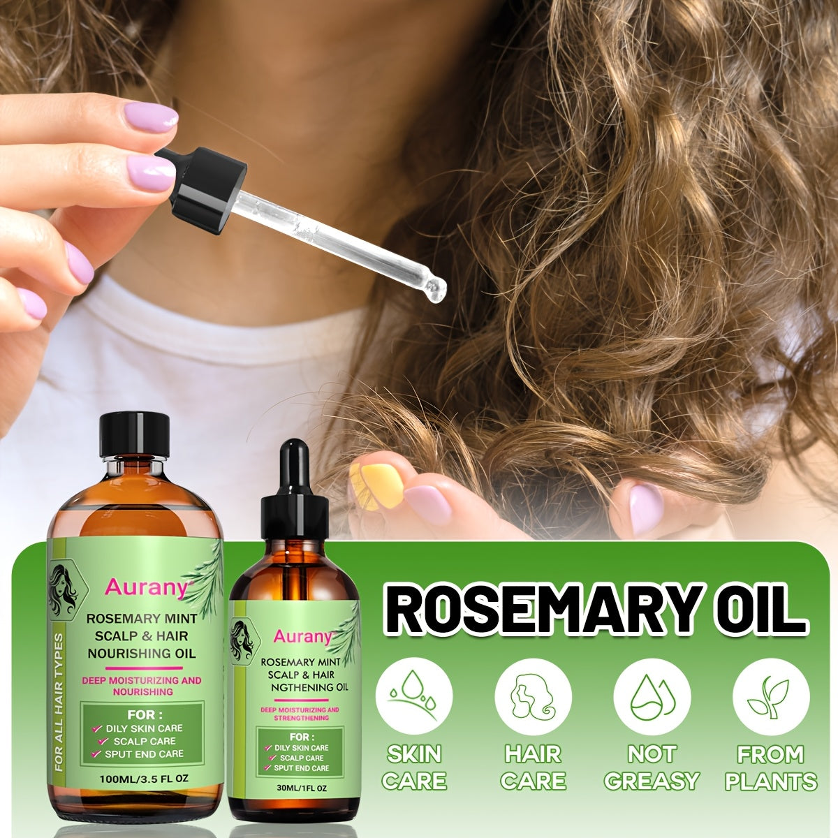 AURANY Rosemary Oil Moisturizing Essential Oil For Skin