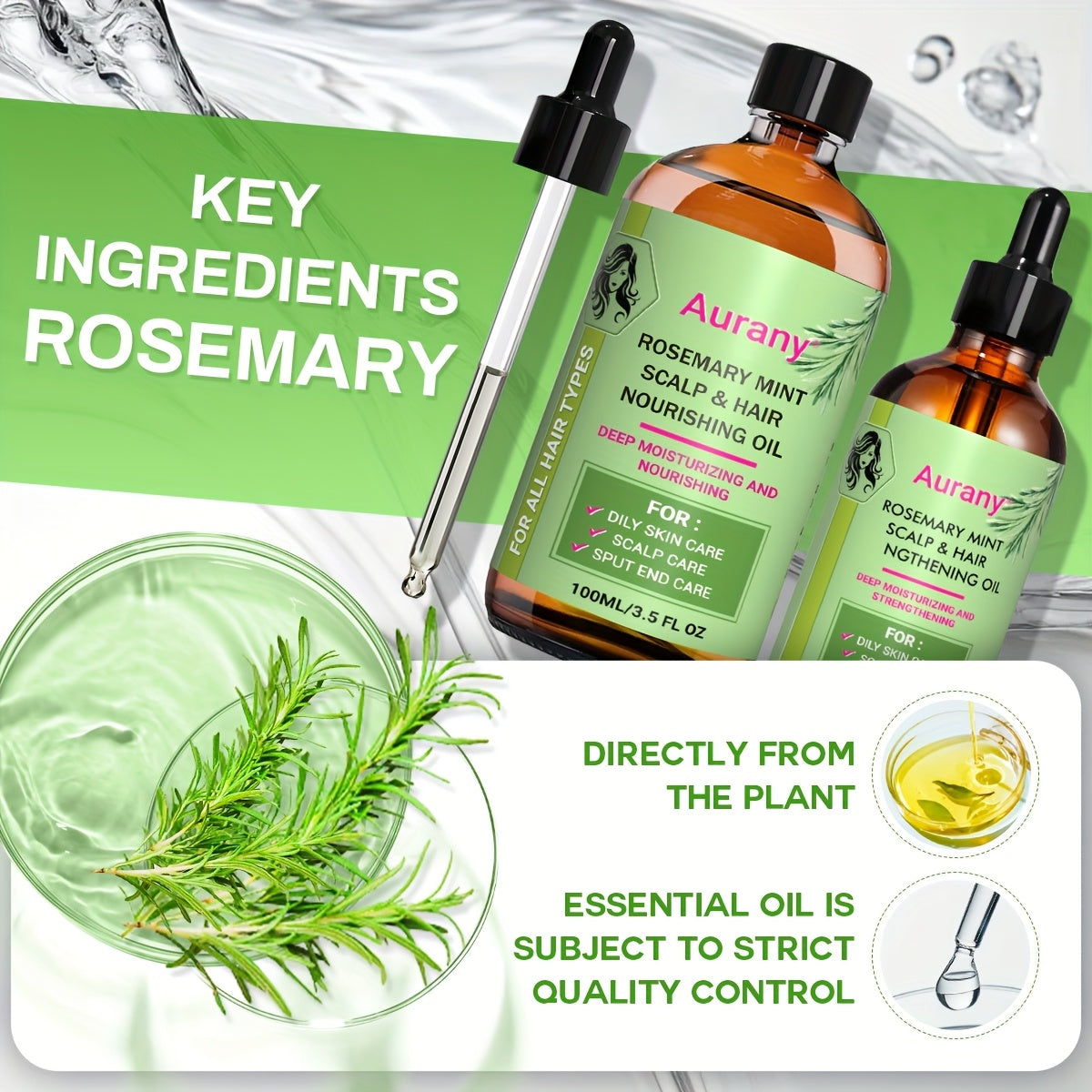 AURANY Rosemary Oil Moisturizing Essential Oil For Skin