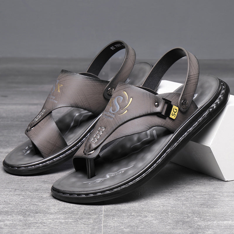Mens Comfortable Hiking Sandals Sports Sandals Beach Walking Sandals with Arch Support