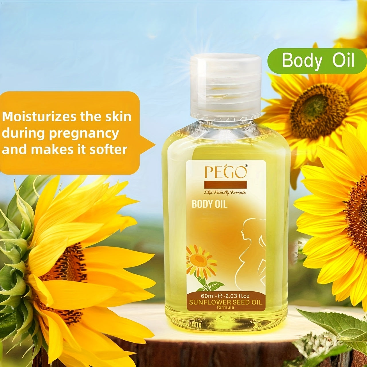 2pcs 2.03oz Olive Oil Pregnancy Belly Oil Cocoa Butter Gift