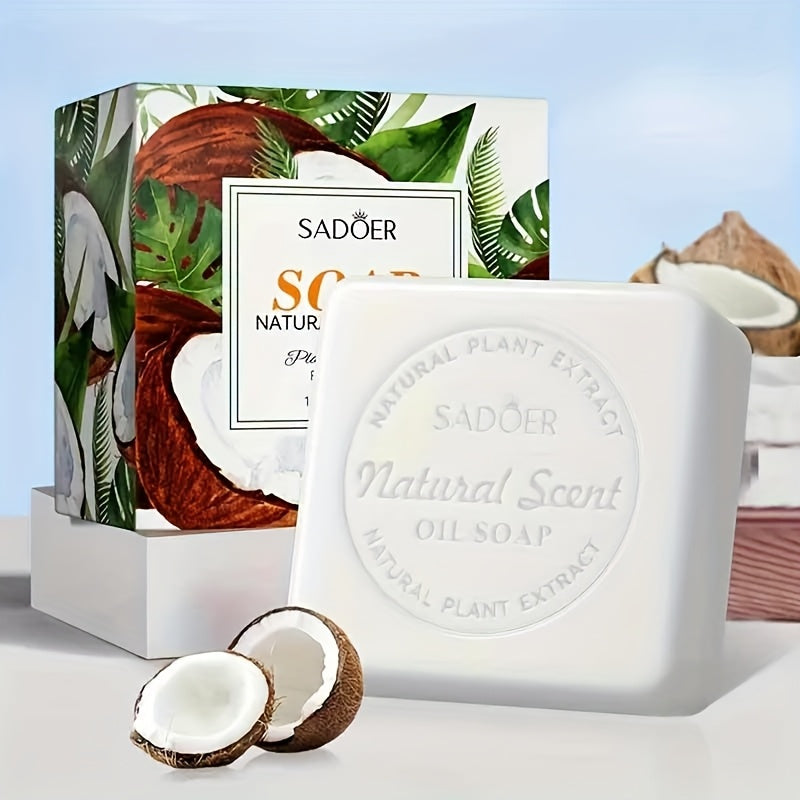 6pcs Coconut Essential Oil Soap - 100g Organic Moisturizing