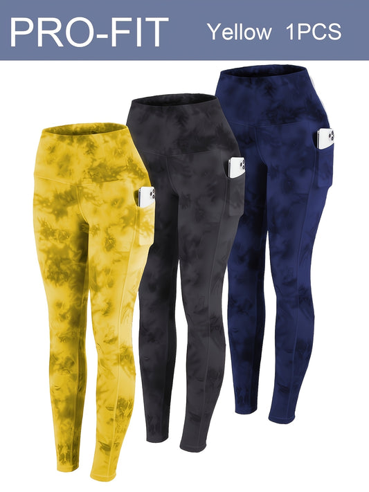 Pro Fit High Waist Tummy Control Yoga Leggings for Women 1 Piece Stretchy Supportive Workout Tights with Pockets All Day Comfort Fitness Sportswear