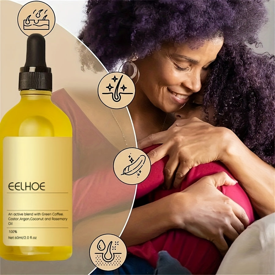 6pcs 2.03oz Natural Hair Oil Veganic Hair Oil for Dry Hair