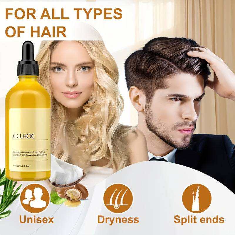5pcs Rosemary Moisturizing Hair Oil For Smoother Hair
