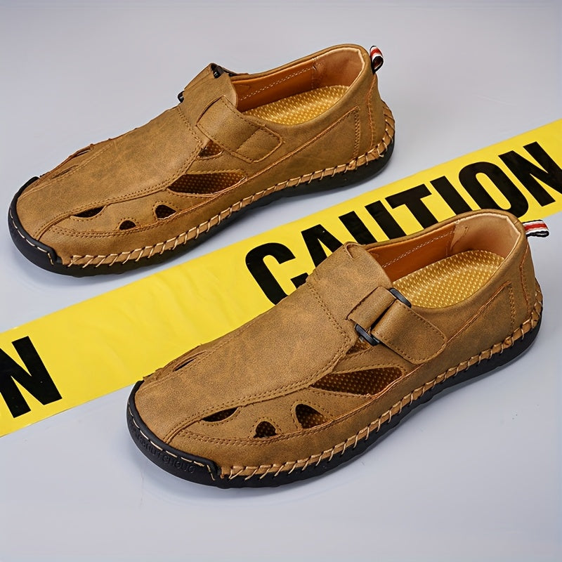 Mens Outdoor Slip On Casual Sandals Beach Shoes Fisherman Shoes