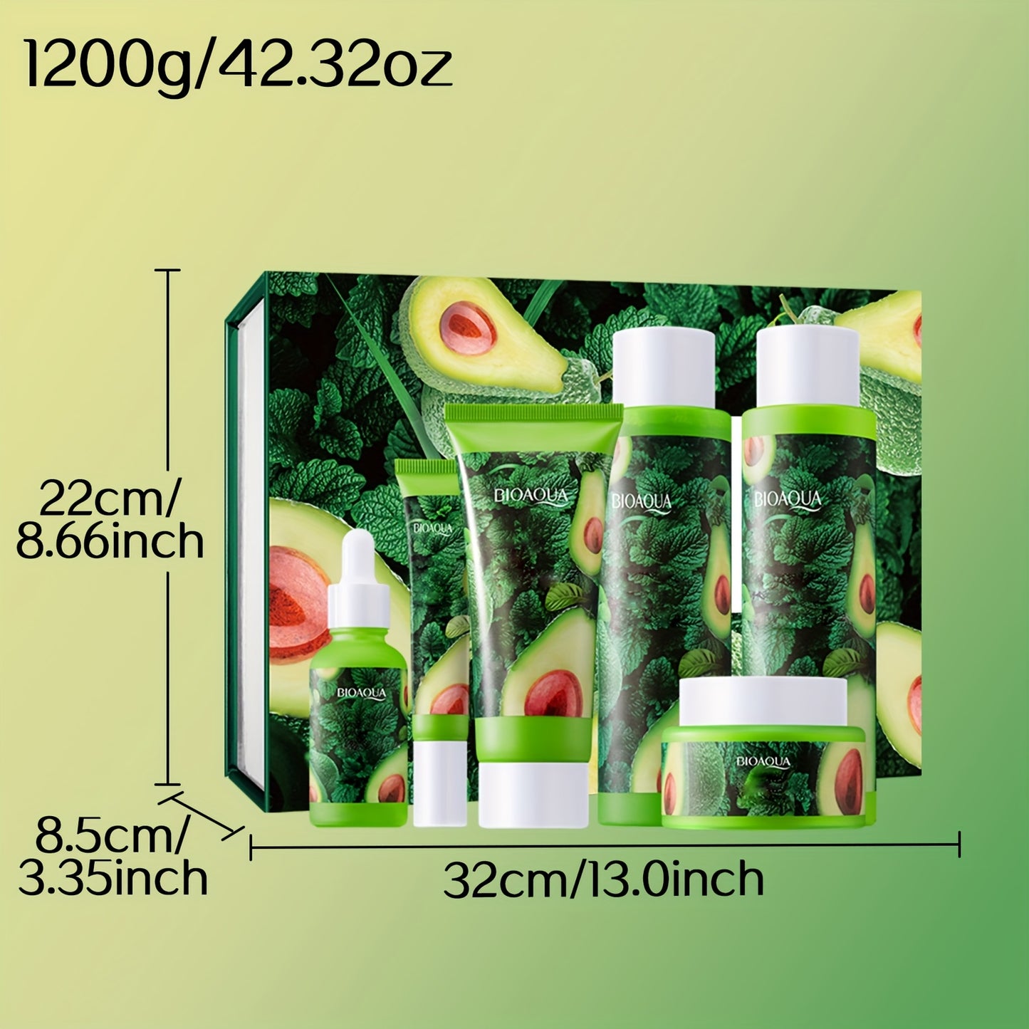Avocado Skincare Set with Facial Cleanser and Lotion