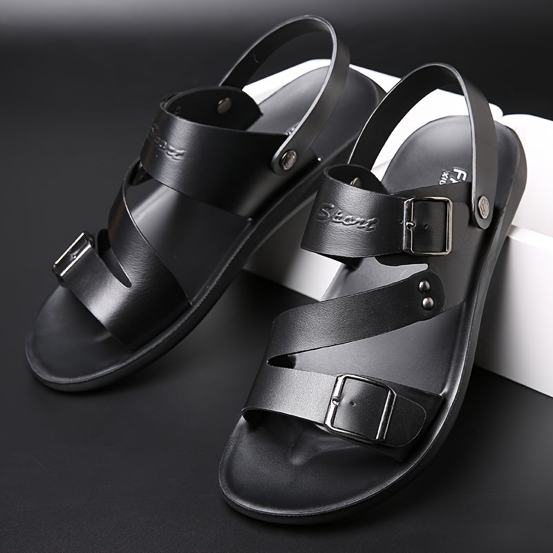 Men's Summer Sandals Suitable For Outdoor Wear And Driving Anti Slip Wear Resistant Casual Trendy Beach Shoes