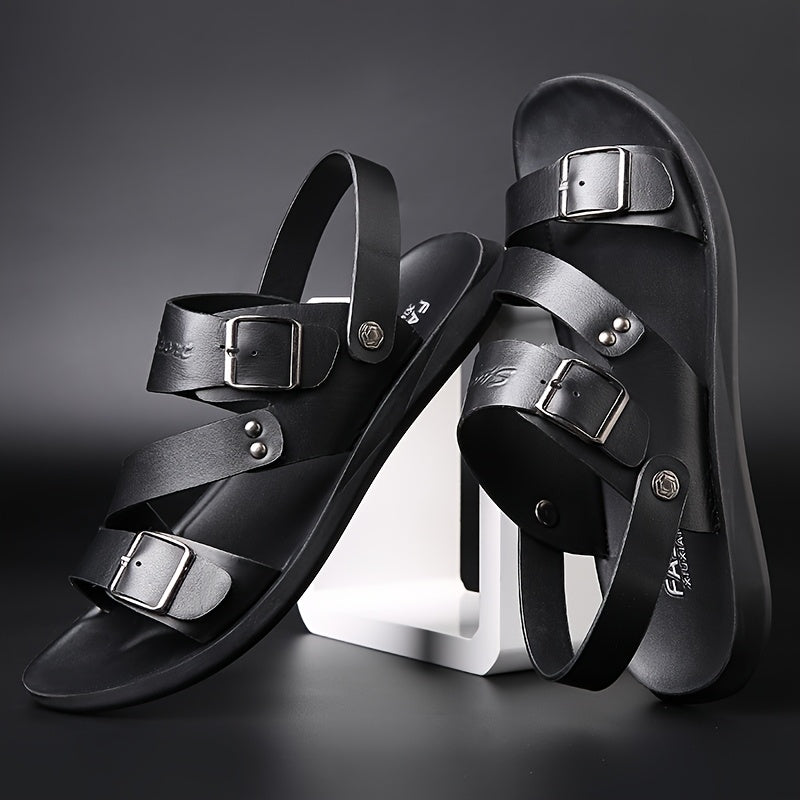 Men's Summer Sandals Suitable For Outdoor Wear And Driving Anti Slip Wear Resistant Casual Trendy Beach Shoes