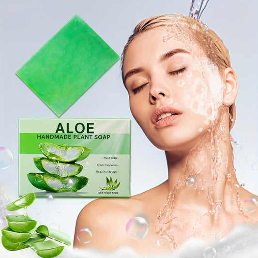 6pcs Handmade Aloe Vera Soap Bars - Deep Cleansing Care