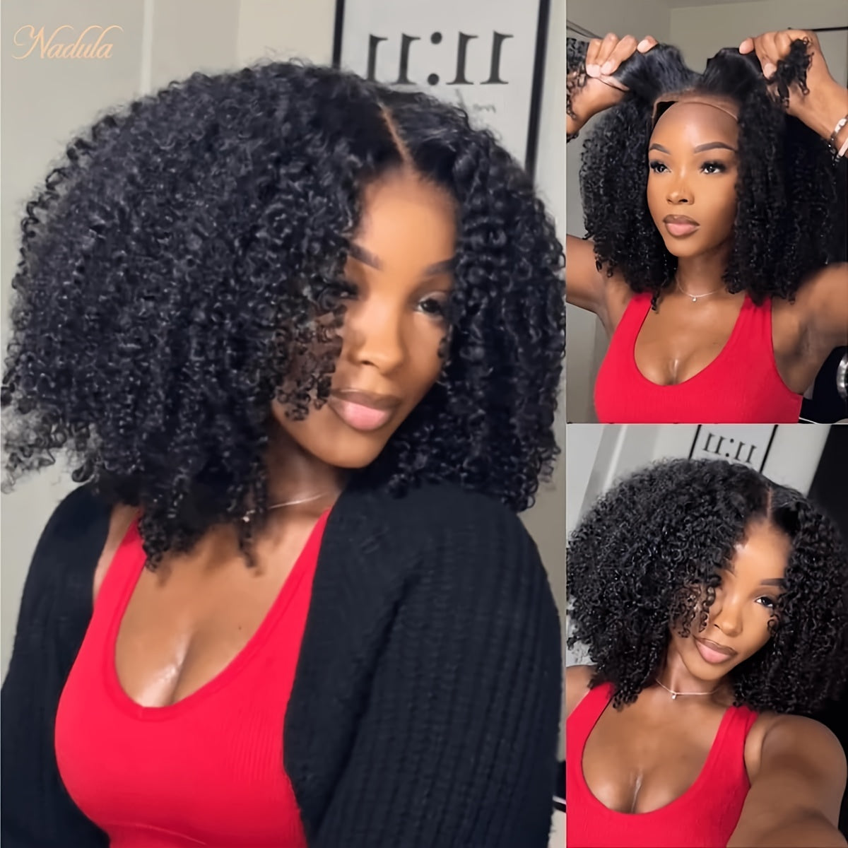 Curly Bob Wig Human Hair Glueless 13x6 Transparent Lace Frontal Wet and Wavy Short Jerry Curly Lace Front Bob Wigs for Black Women Pre Plucked Natural Hairline with Baby Hair 14 Inch