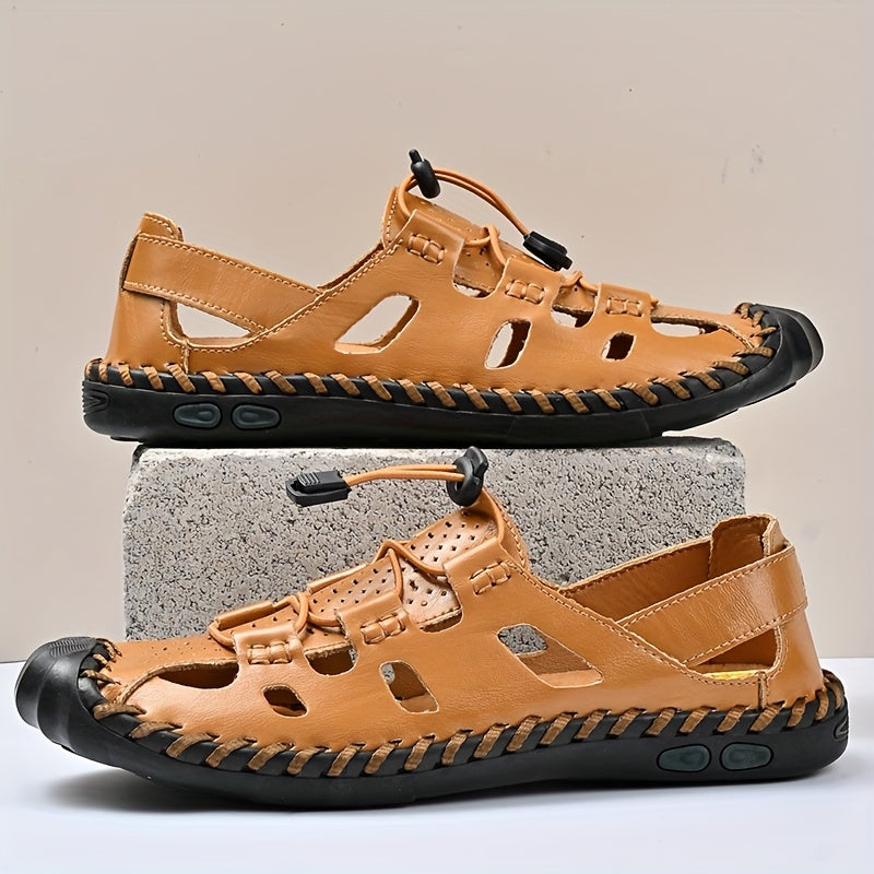 Men's Adjustable Slip-On Closed Toe Sandals