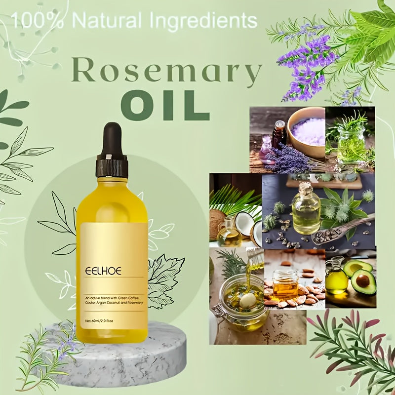 5pcs Rosemary Moisturizing Hair Oil For Smoother Hair