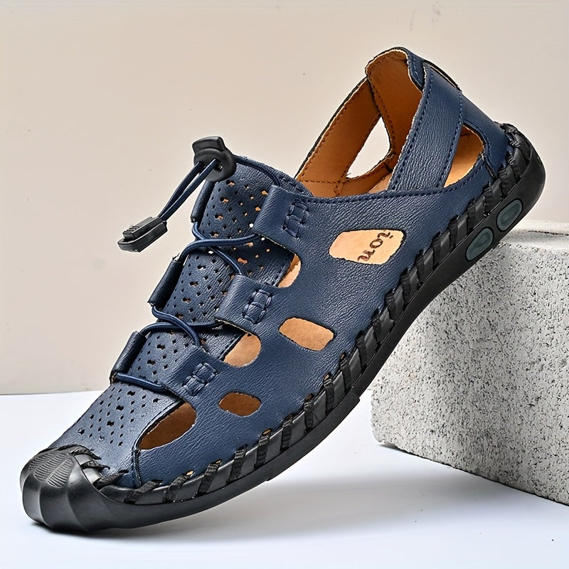 Men's Adjustable Slip-On Closed Toe Sandals