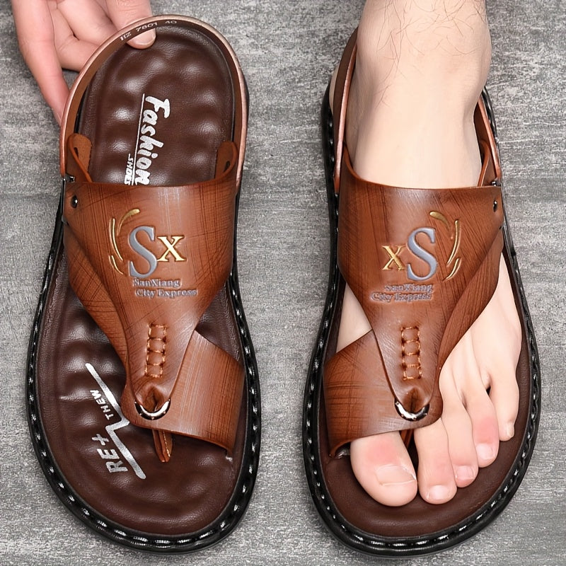 Mens Comfortable Hiking Sandals Sports Sandals Beach Walking Sandals with Arch Support