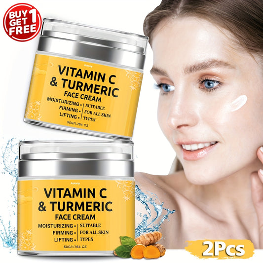 2pcs Turmeric Face Cream Gifts For Women Firming Lotion