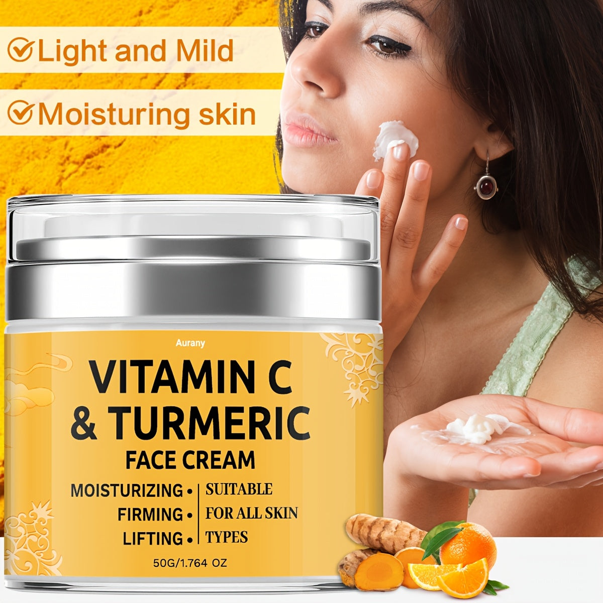 2pcs Turmeric Face Cream Gifts For Women Firming Lotion
