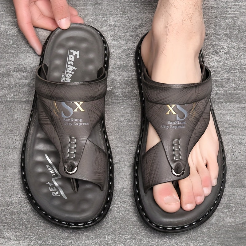 Mens Comfortable Hiking Sandals Sports Sandals Beach Walking Sandals with Arch Support