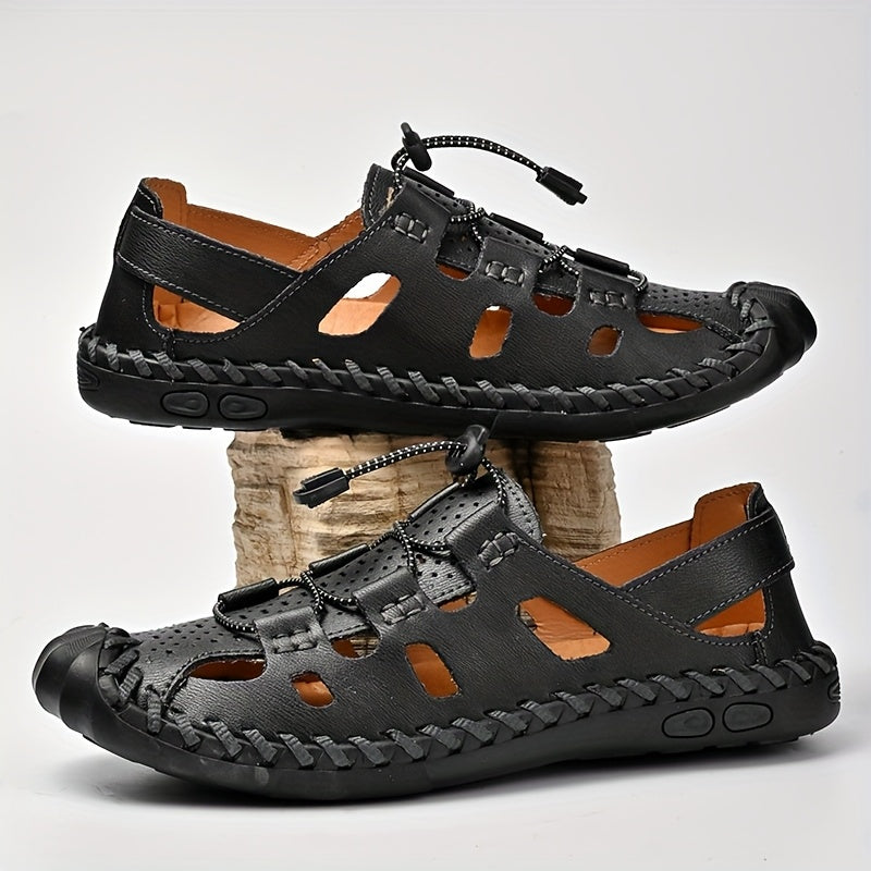 Men's Adjustable Slip-On Closed Toe Sandals