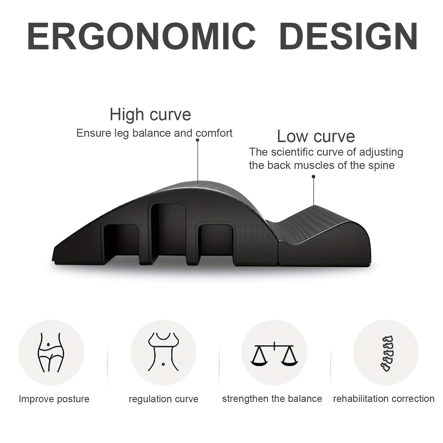 Yoga Pilates Massage Bed Curved Pilates Fitness Wedge