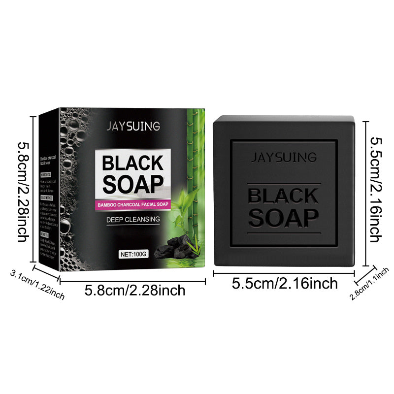 2pcs, 100g Handmade Bamboo Charcoal Soap for Skin Care
